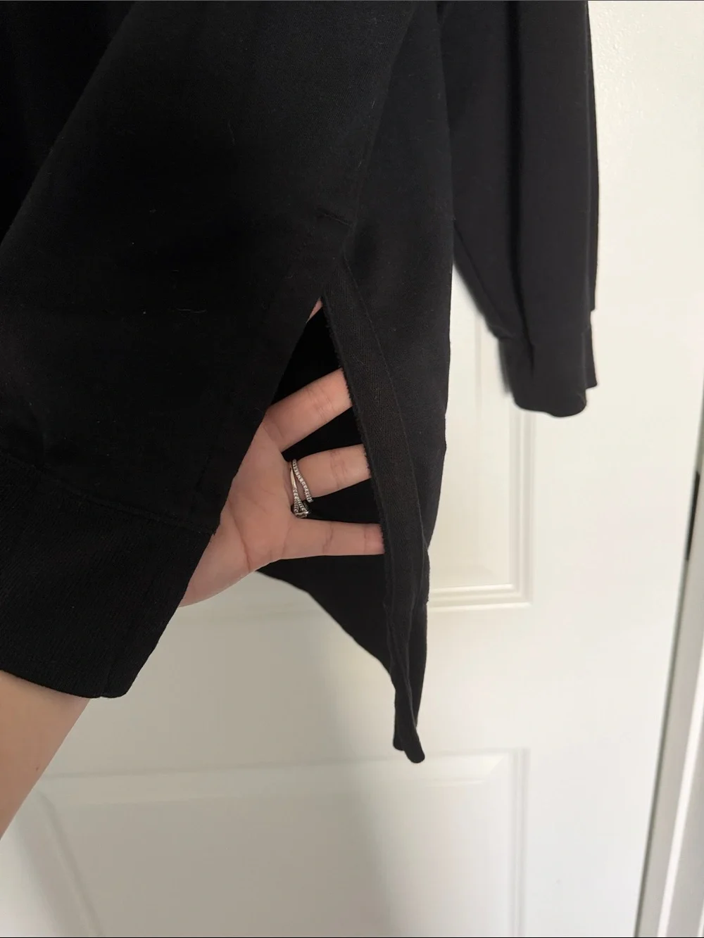 Old Navy Black Oversized Crewneck Sweatshirt
